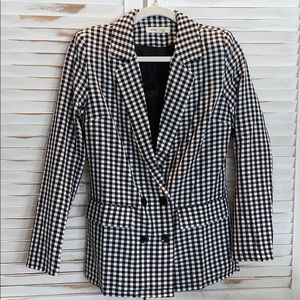 Black & White Gingham Blazer